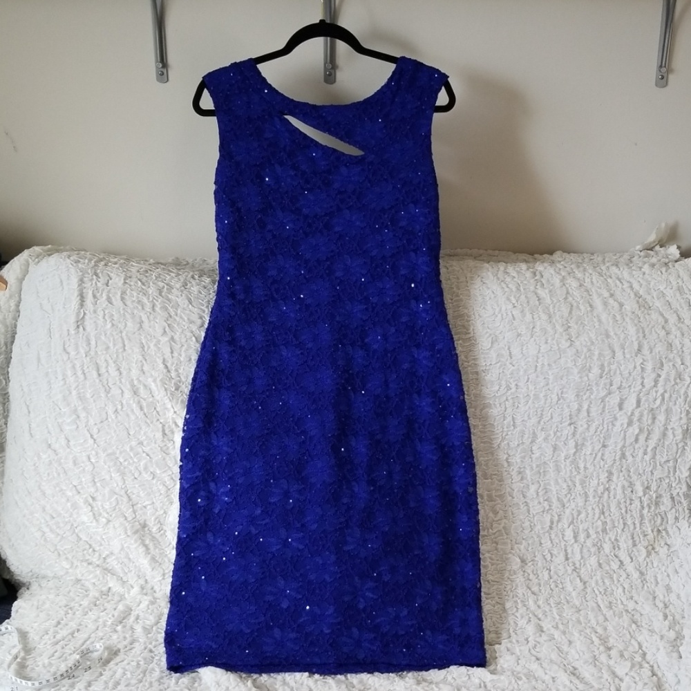 Blue cocktail dress